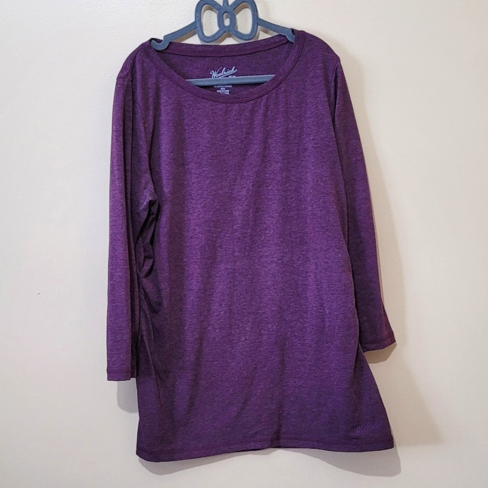 Woolrich Cotton Long Sleeve 3/4 Shirt